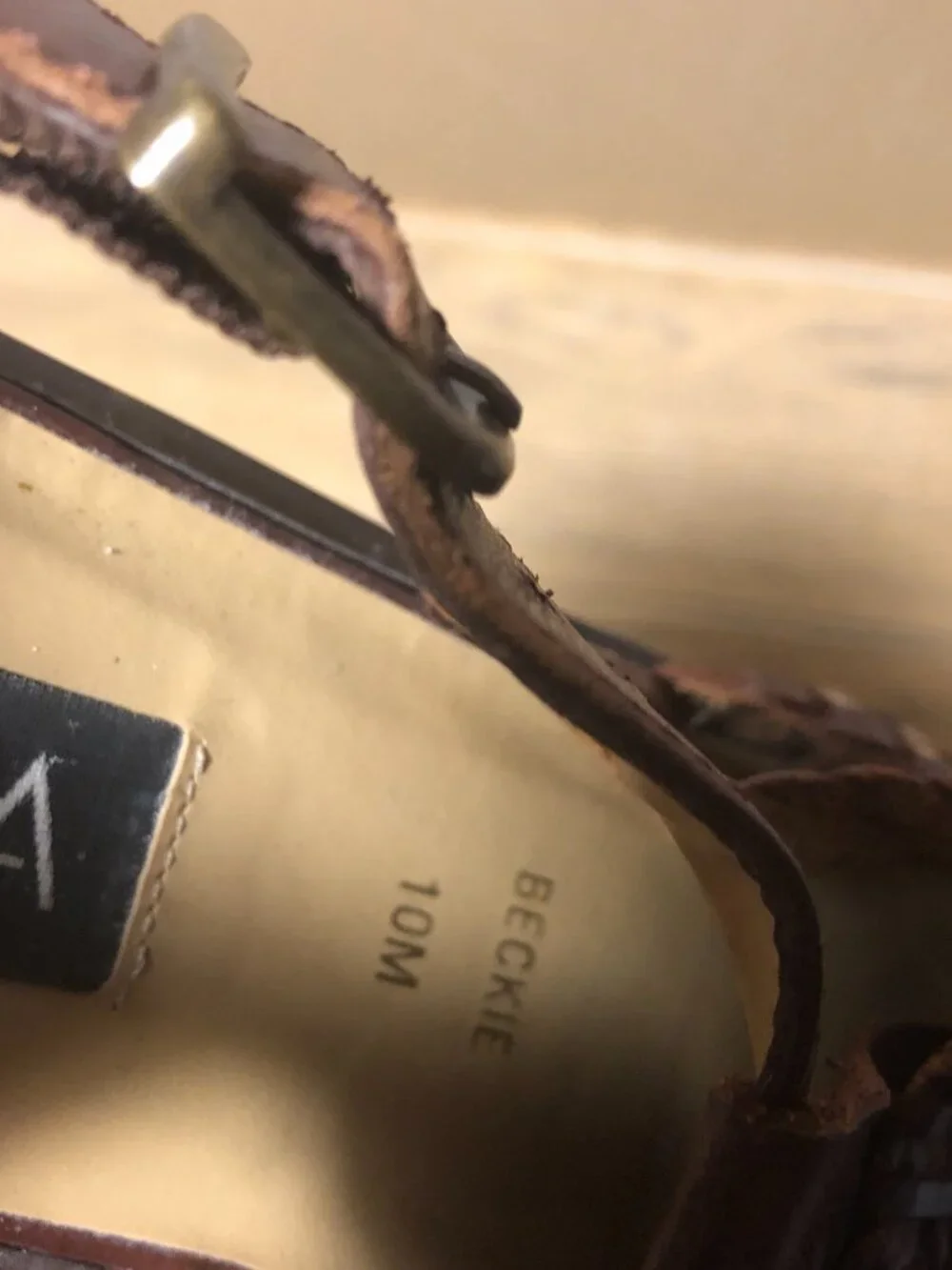 Ipanema men fisherman's style leather sandals, brown cognac, 10